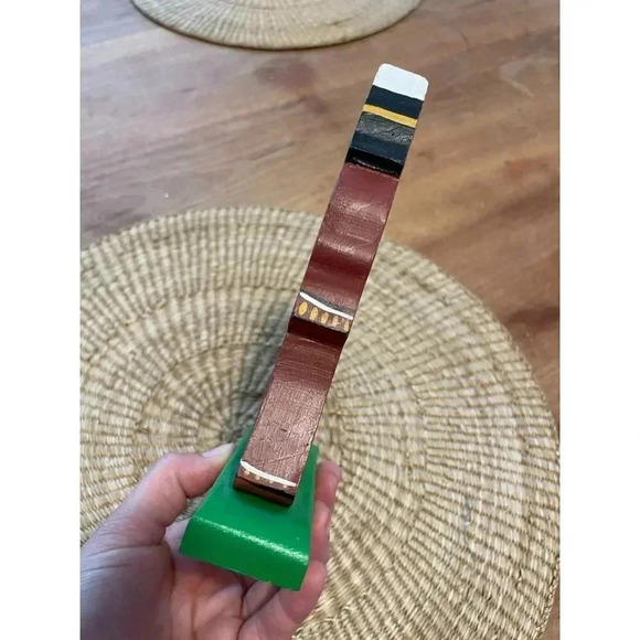 Handpainted Wooden Native American Indian Statue - Picture 7 of 10